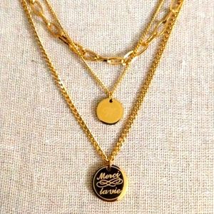 18kt Gold over Titanium necklace